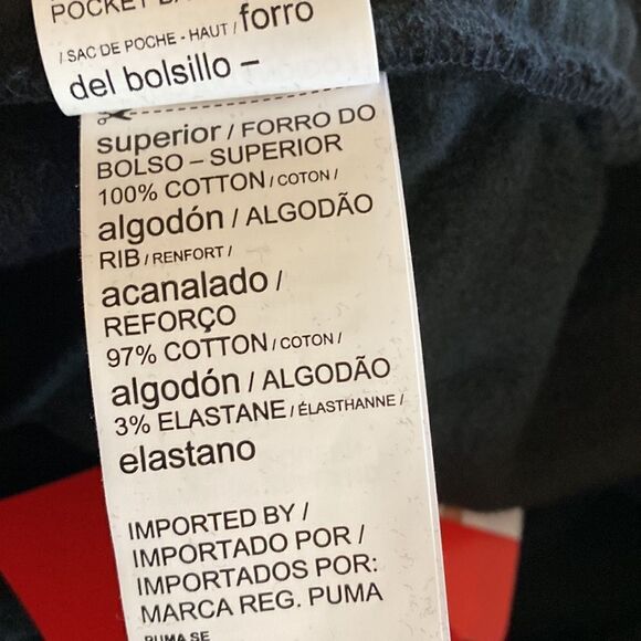 NWT Puma Basics Black Joggers Size Medium - Picture 12 of 12